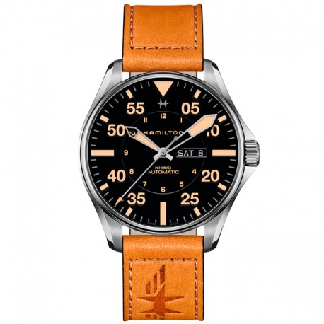 Hamilton Khaki Aviation Pilot Day Date Auto 46mm H64725531