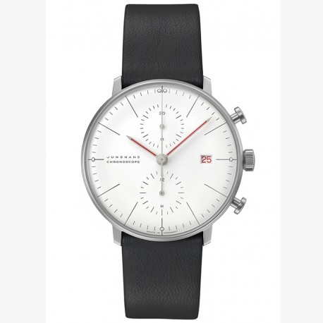 Junghans Max Bill Chronoscope Bauhaus 40mm Auto 027/4303.02