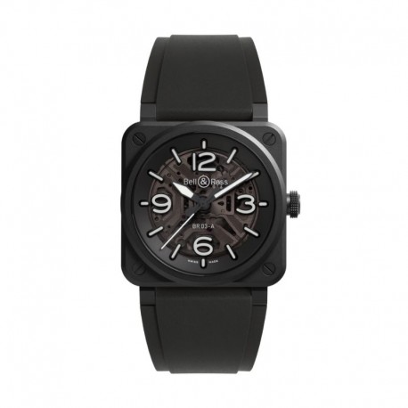 Bell & Ross BR-03 Skeleton Black Ceramic 41mm Auto BR03A-BL-SKCE/SRB