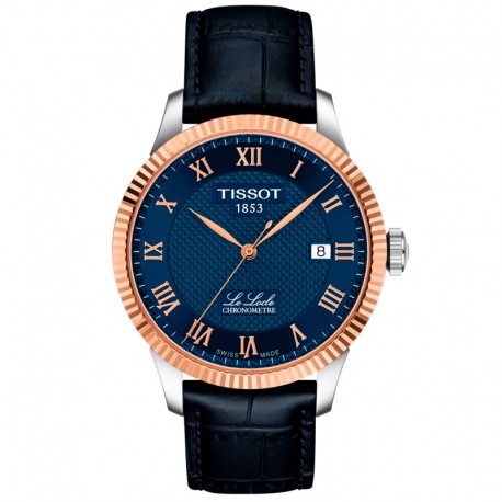 Tissot Le Locle COSC 39mm 18K Gold Bezel Auto T9324084604300