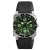 Bell & Ross BR03-93 GMT Green Lum BR0393-GN-ST/SRB