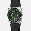 Bell & Ross BR03-93 GMT Green Lum BR0393-GN-ST/SRB